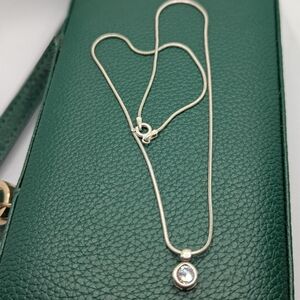 ✨ Sterling Silver Solitaire Pendant ✨